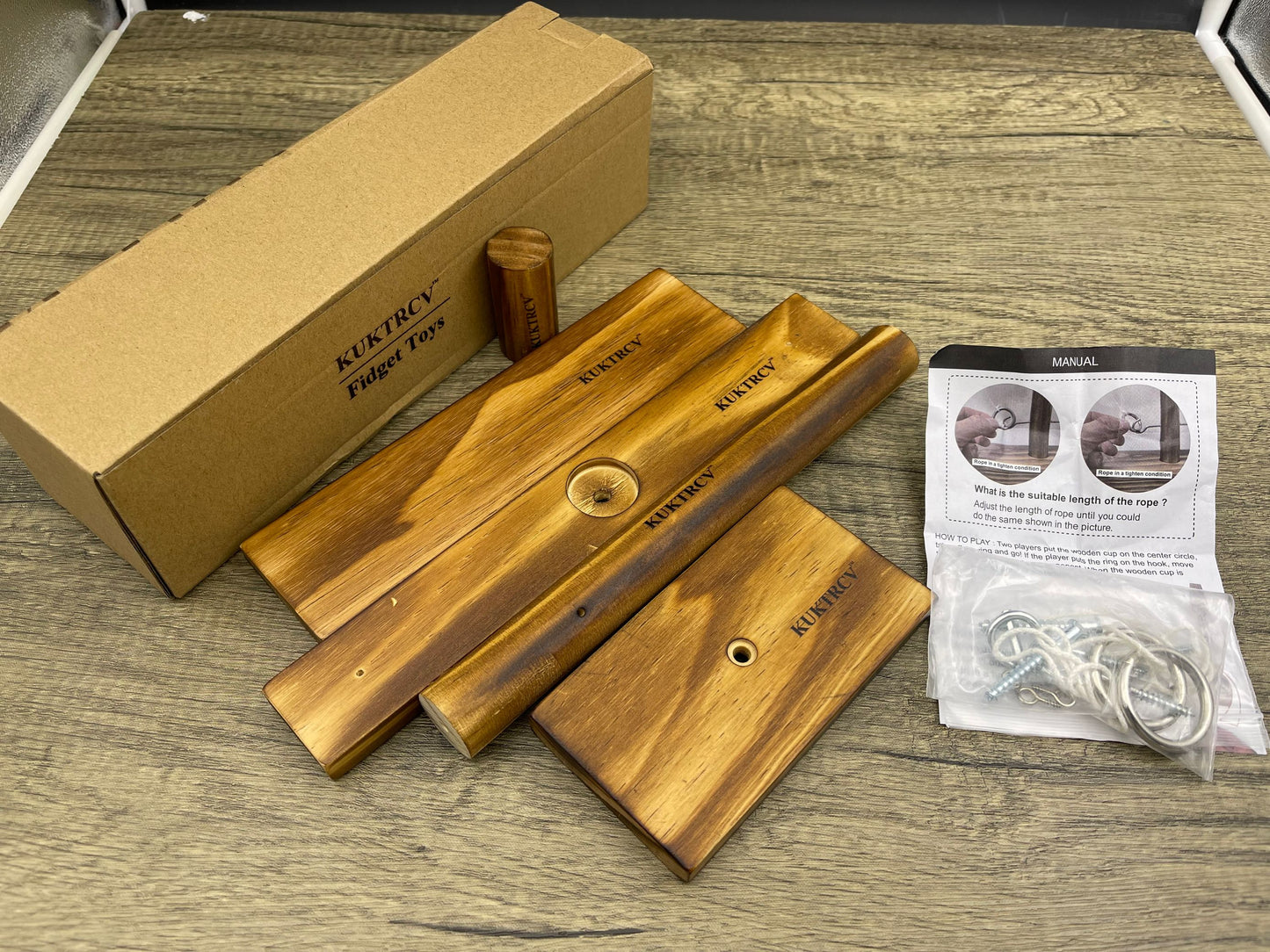 KUKTRCV Fidget Toys Wooden Funny High Quality