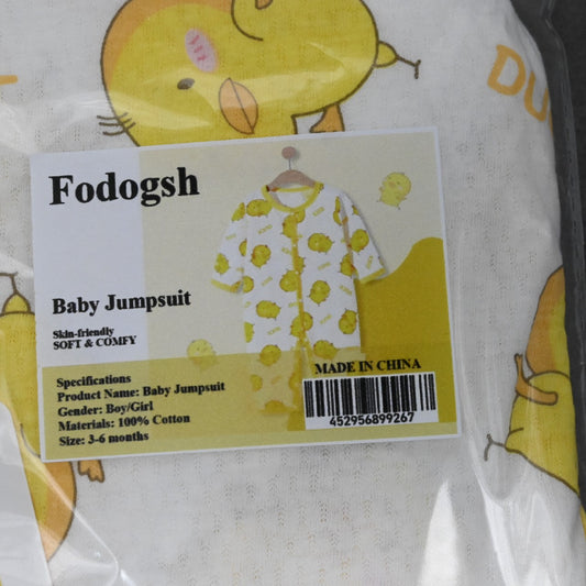 Fodogsh Button Jumpsuit Romper Infant Long Sleeve Knit Cotton Outfits Clothes for Baby Boy Girl