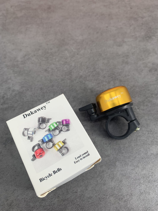 Dukawey Bicycle Bell Alloy Bike Horn Sound Alarm Loud Crisp Clear Sound Bike Bell for Adults