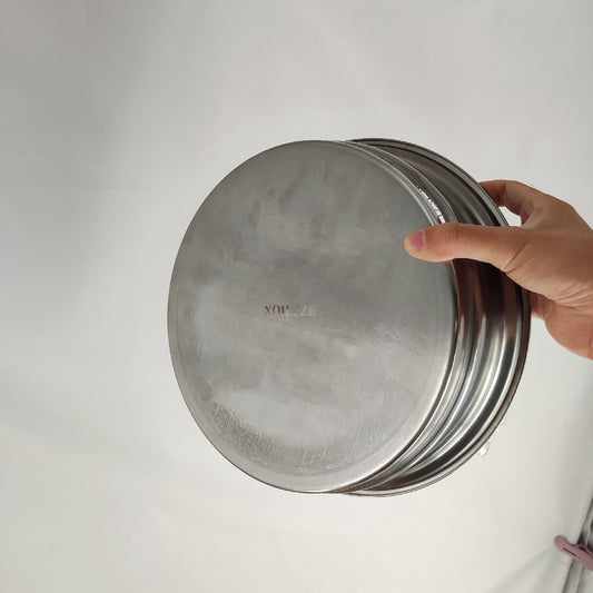 XOIEPZE Barbecue Grills Multi-Purpose Stainless Steel Round BBQ Grill, Silver