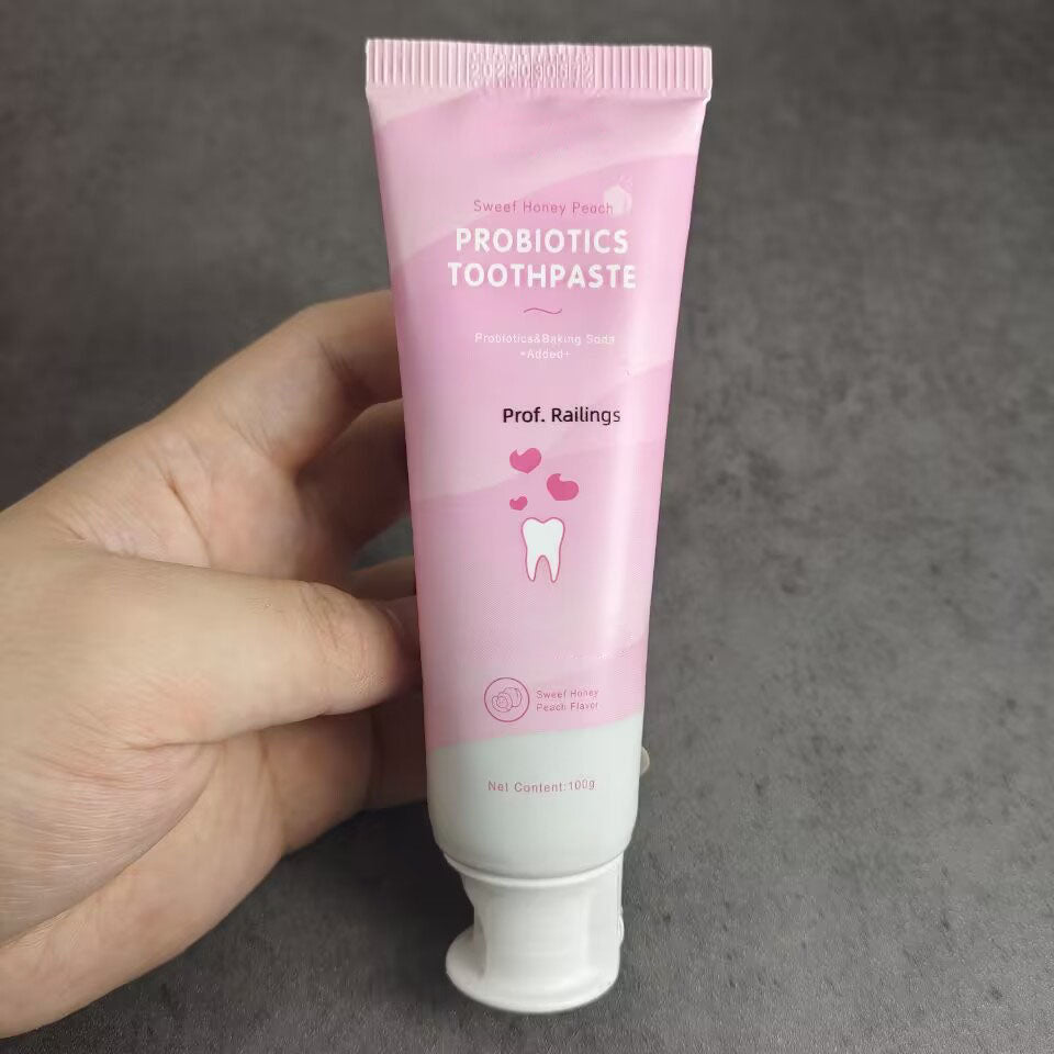 Wajukadueeg Whitening Toothpast Peach Flavor Remove Bad Breath for Sensitive Teeth