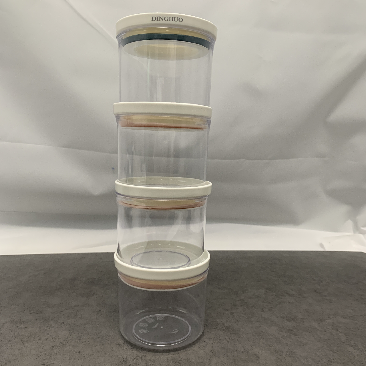 DINGHUO Reusable Food Plastic Kitchen Containers Portable Plastic Boxes