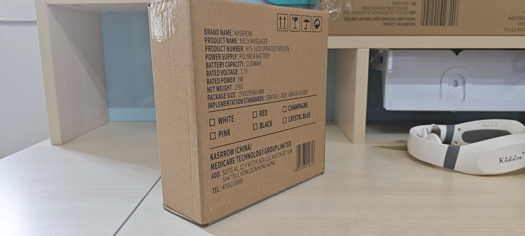 Massage Apparatus Neck Massager for Neck Pain Fatigue Relief for Adults, White