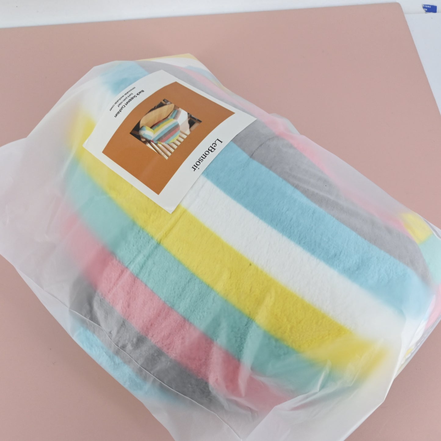 LeBonsoir Cute Cartoon Lumbar Support Chair Cushion Sofa Cushion Back Pillow