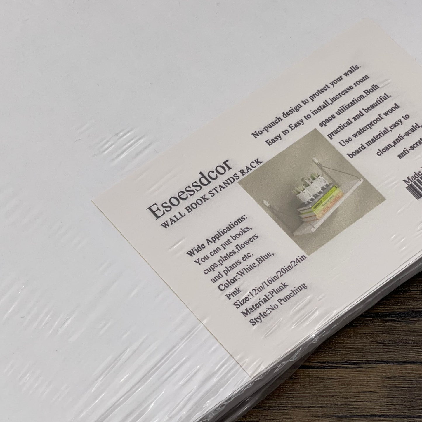 Esoessdcor Wall Book Stands Rack Wall Mounted Bookshelf