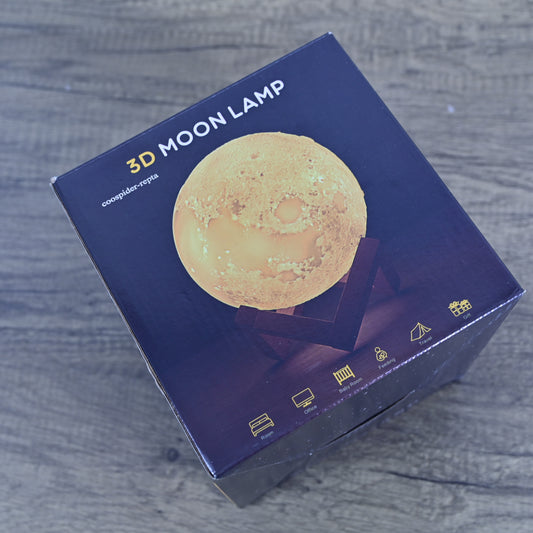 coospider-repta 3D Printing Moon Lamp Kids Night Light Bedroom Decor As Gifts