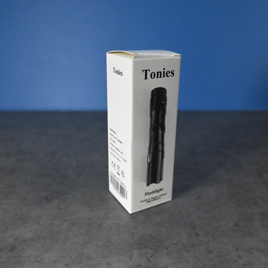 Tonies Rechargeable Flashlight Waterproof Flashlight Adjustable Brightness Flashlight Suitable for Outdoor Camping