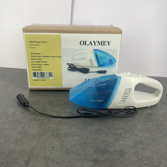 OLAYMEY Handheld Car Vacuum Cleaner With Wired Power Cord in Blue