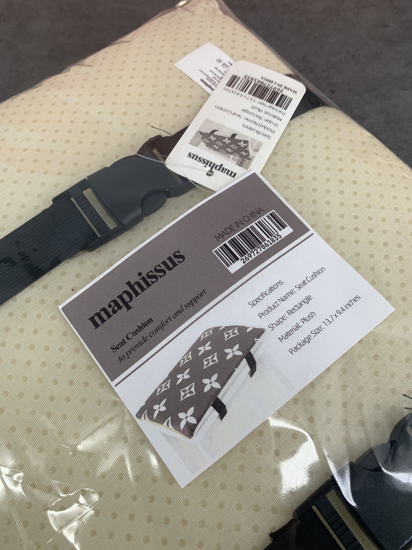 maphissus Comfortable and Soft Anti-slip Chair Cushion for Student Chair