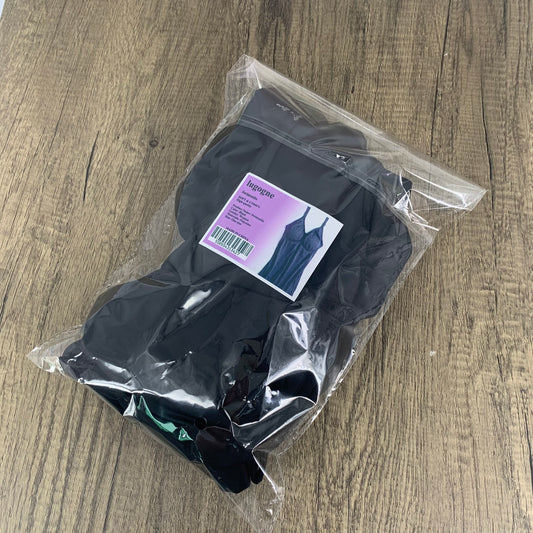 lugogne Woman Sexy Pure Black V-Neck Sling Swimsuit