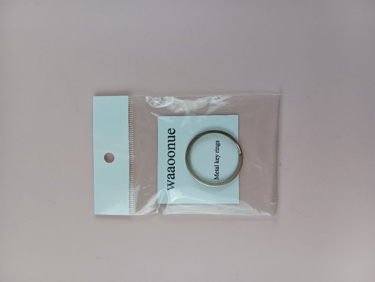 waaoonue 1 Inch Flat Key Ring Metal Key Ring Flat Ring For Home Car Key Attachment