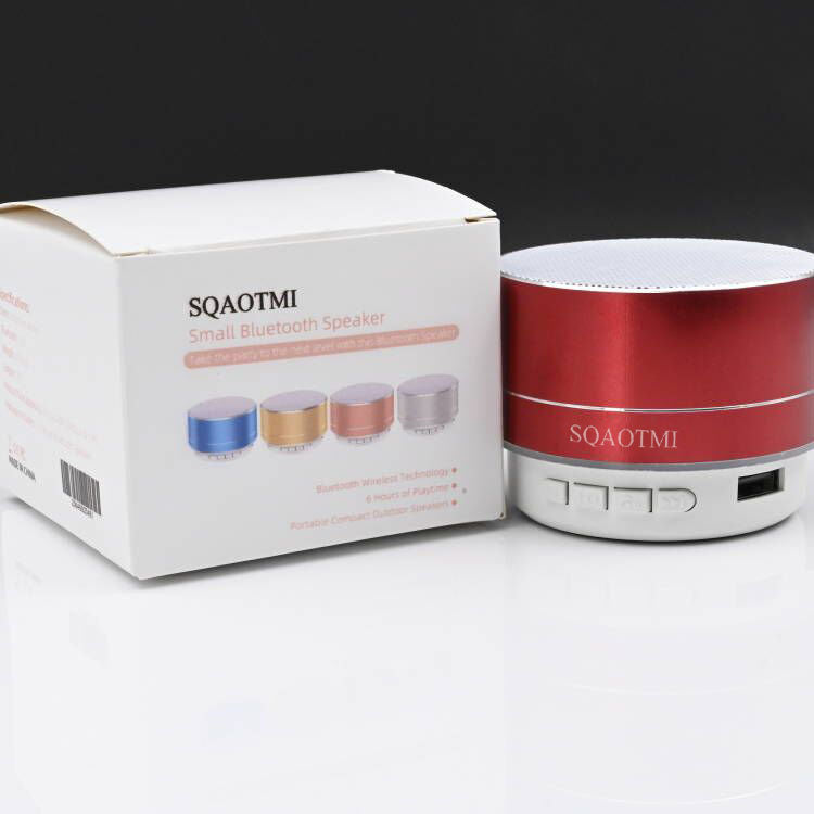 SQAOTMI Audio Speaker Bluetooth Wireless Car Audio USB Charging Speakers Metal Subwoofer