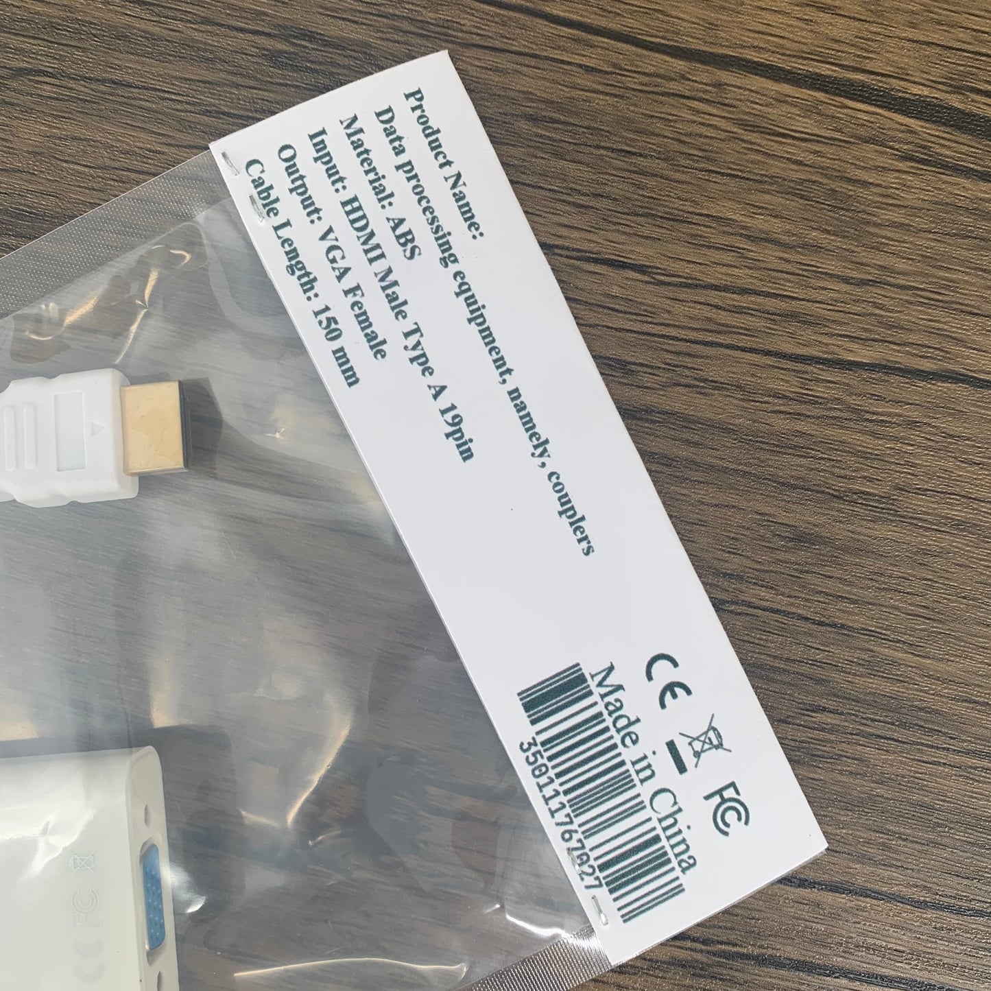 HDMI to VGA Adapter (Male to Female) for Computer, Desktop Connector Data Processing Couplers