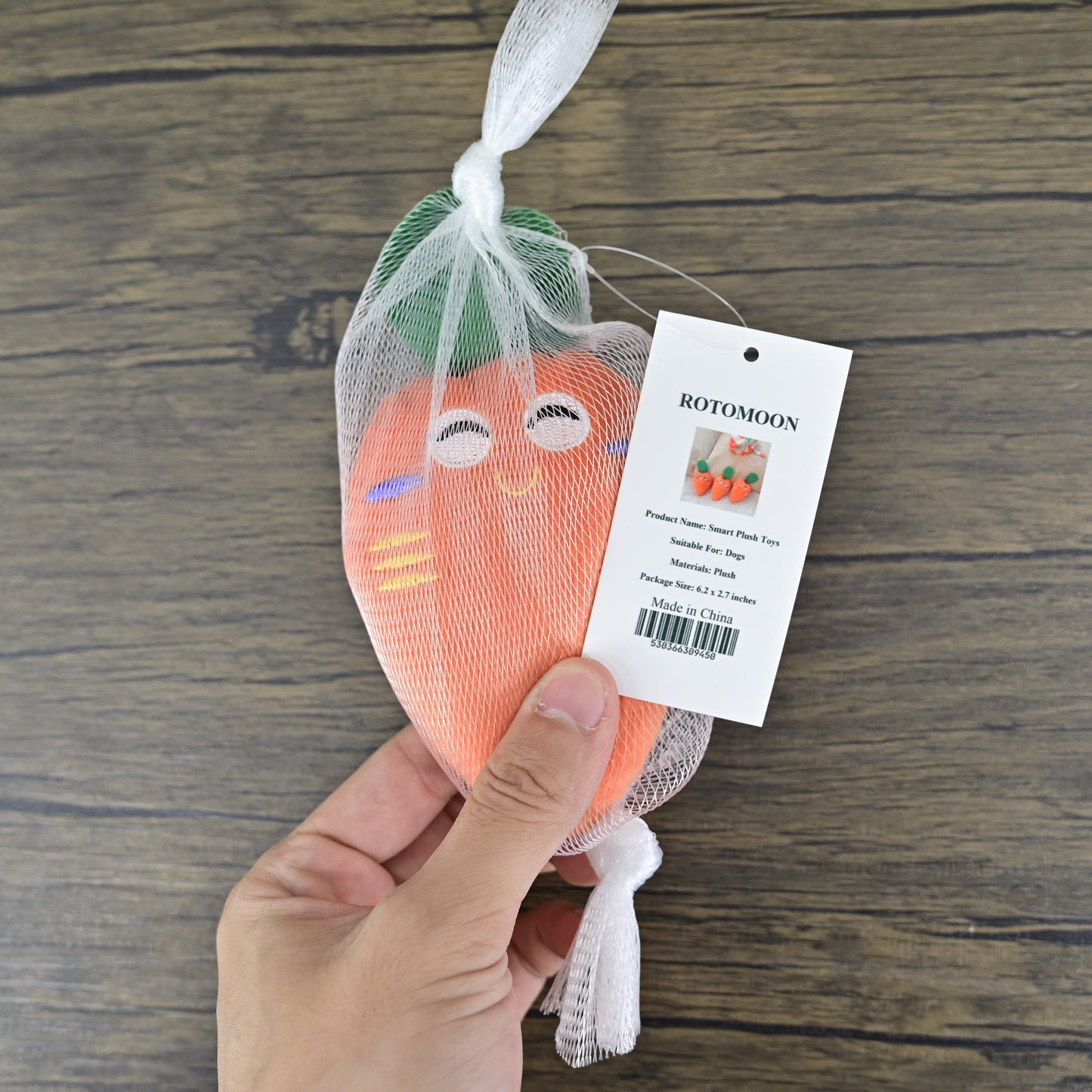 ROTOMOON Smart Plush Toys Plush Squeaky Toy Bite-Resistant Dog Chew Toy