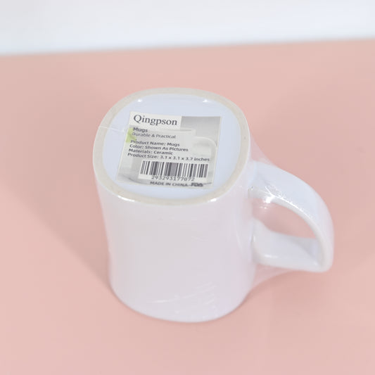 Qingpson Ceramic Mug Coffee Milk Cup Creative Present Cute Gift