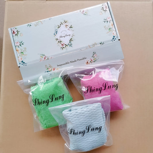 shinglung 3PCS Microfiber Towel Absorbent Kitchen Cleaning Cloth Household Cleaning Towel