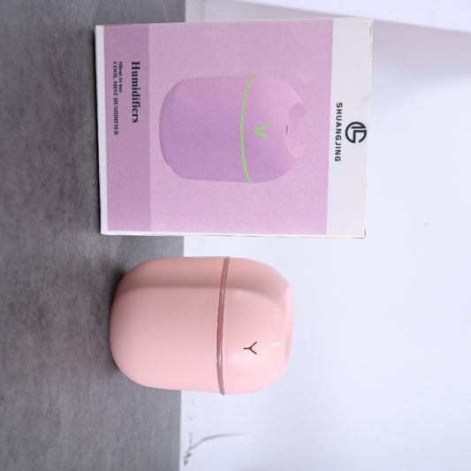 SHUANGJING Pink Portable USB Portable LED Mini Home Humidifiers 250ml for Bedroom