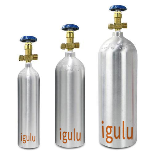 igulu 3 Pcs 620ml Thickened Aluminum Canister Refillable High Pressure Aerosol Spray Bottles, Silver