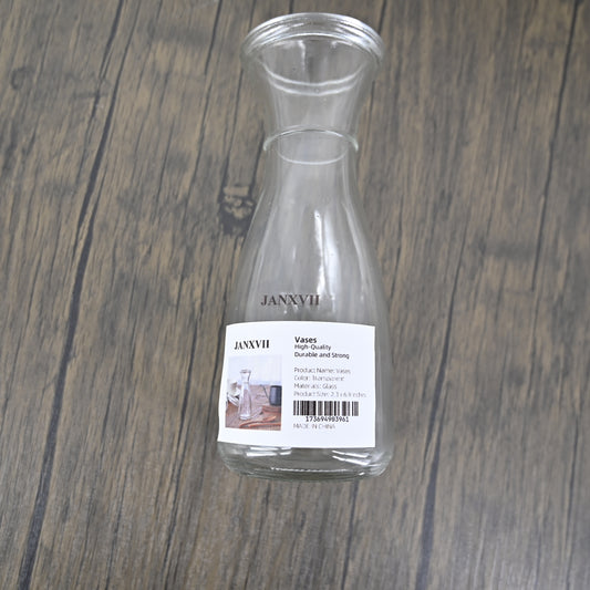 JANXVII Transparent Glass Vases for Plant Bottle Flower Pot