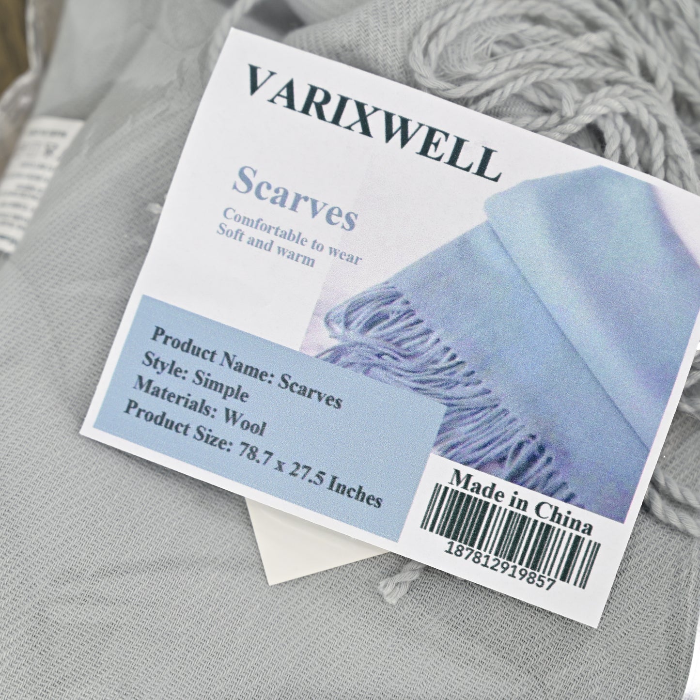 VARIXWELL Autumn and Winter Scarf Cashmere Scarf Shawl Dual-use Thick Couple Scarf