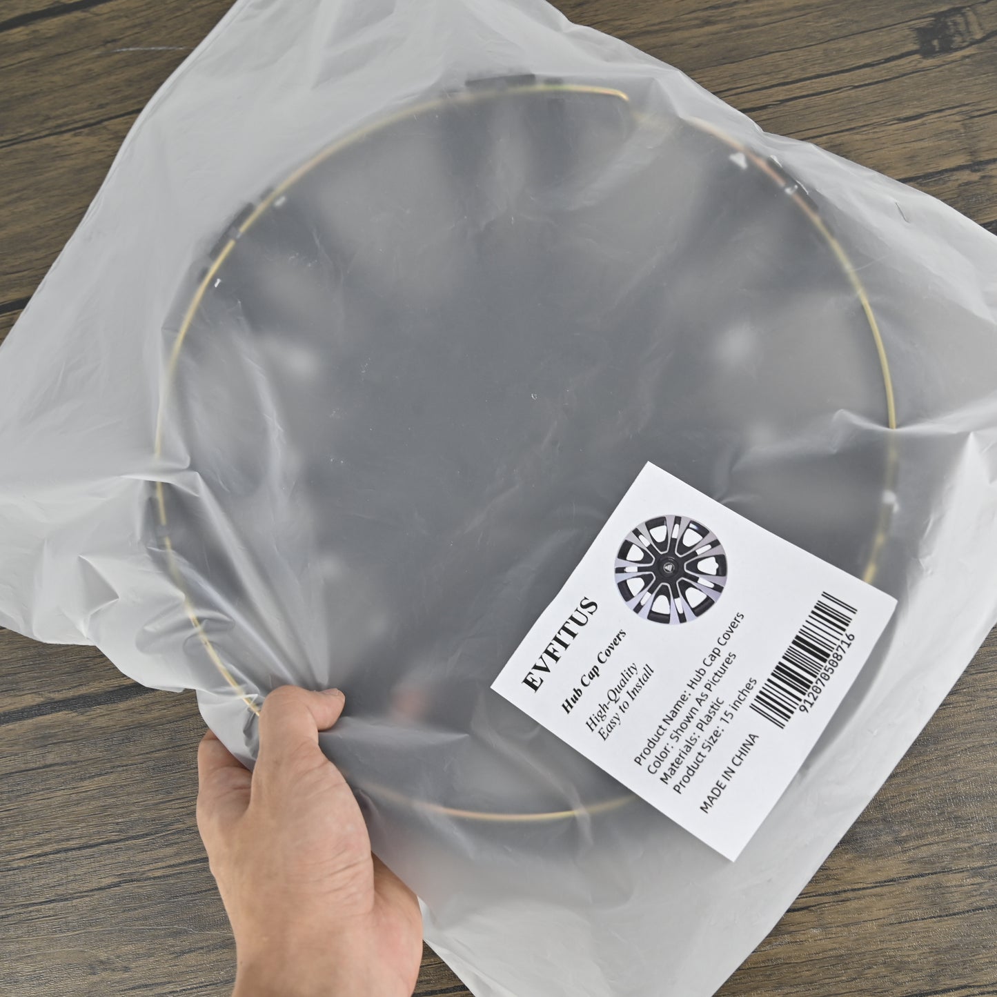 EVFITUS Automobile Hubcap Full Cover Accessories 15" Wheel Hub Cap Cover