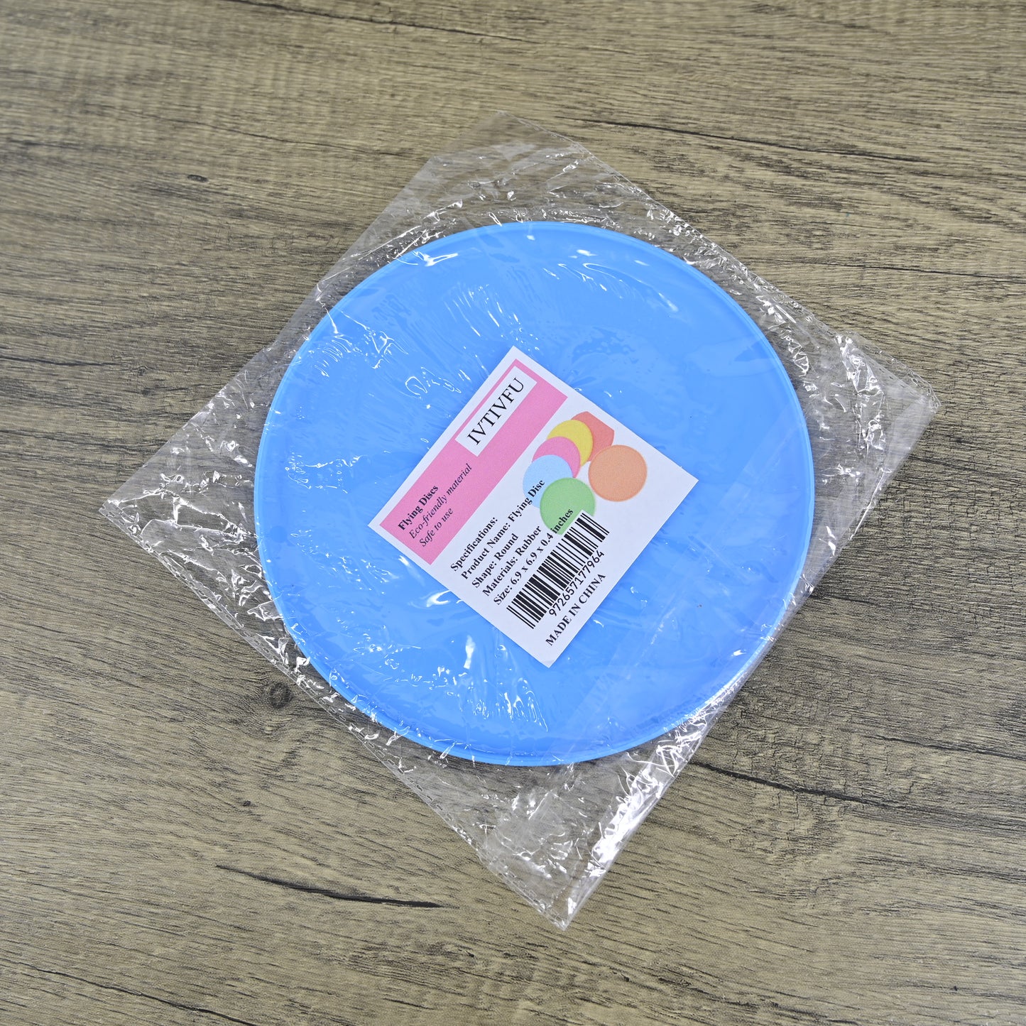 IVTIVFU Durable Rubber Flying Disc Dog Toy