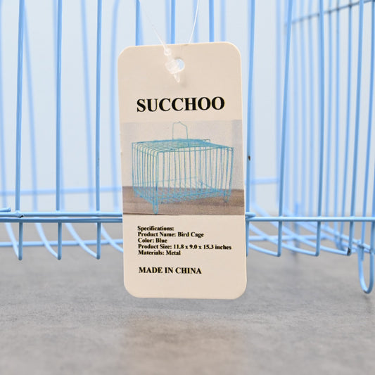 SUCCHOO Metal Birdcages Hanging Bird Cage