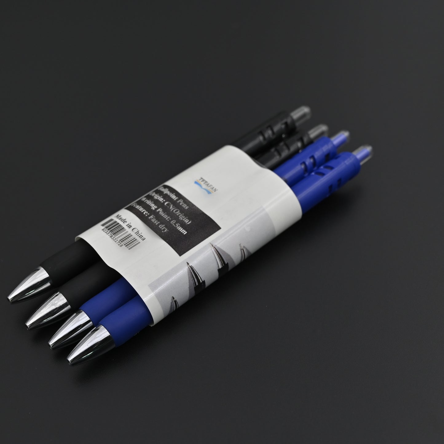 TFTAFAN 4 Pcs Ballpoint Pen Luxury Portable Rotating Automatic Commercial Ballpoint Pen Ball
