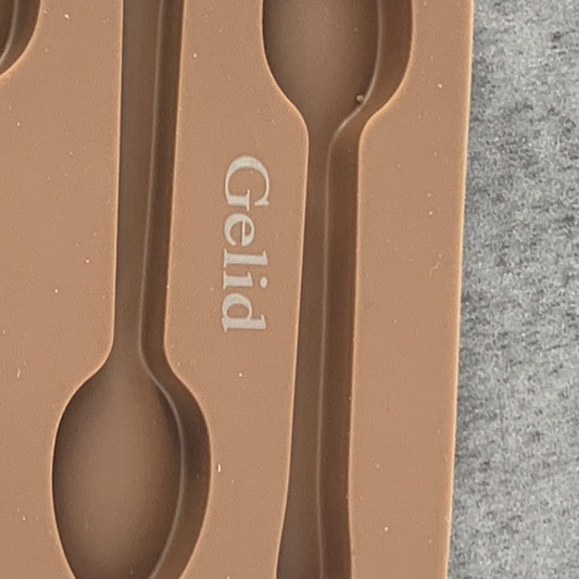 Gelid Non Stick Silicone Spoon Shape Chocolate Molds Cookery Molds In Brown
