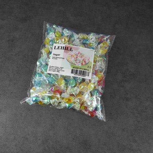 LEHILL Colored Hard Candy Mixed Fruity Candy Sweet and Sour Bulk Candy