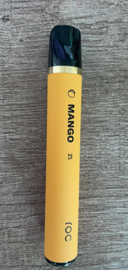 roc Light Nicotine mango Flavor Content E-cigarettes in yellow