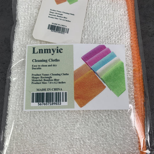 Lnmyic Household Non-stick Oil Bamboo Fiber Dish Cloth Microfiber Cloths
