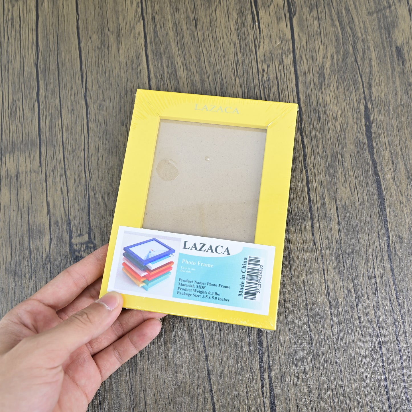 LAZACA Photo Frames Pictures Frames Desktop Decor Rectangle Frame in Yellow