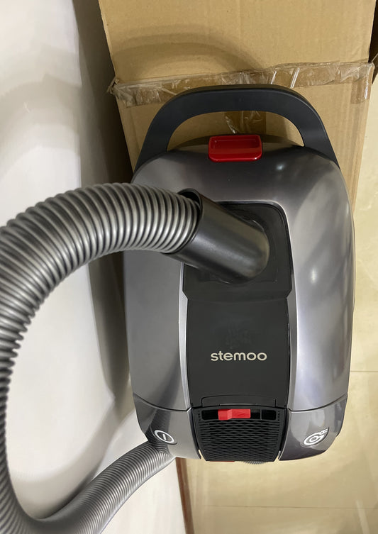 STEMOO Multipurpose Steam Cleaner 1.5L Dual-Tank Rolling Cleaning Machine for Carpet, Floor, Window and Car, Grey+Black