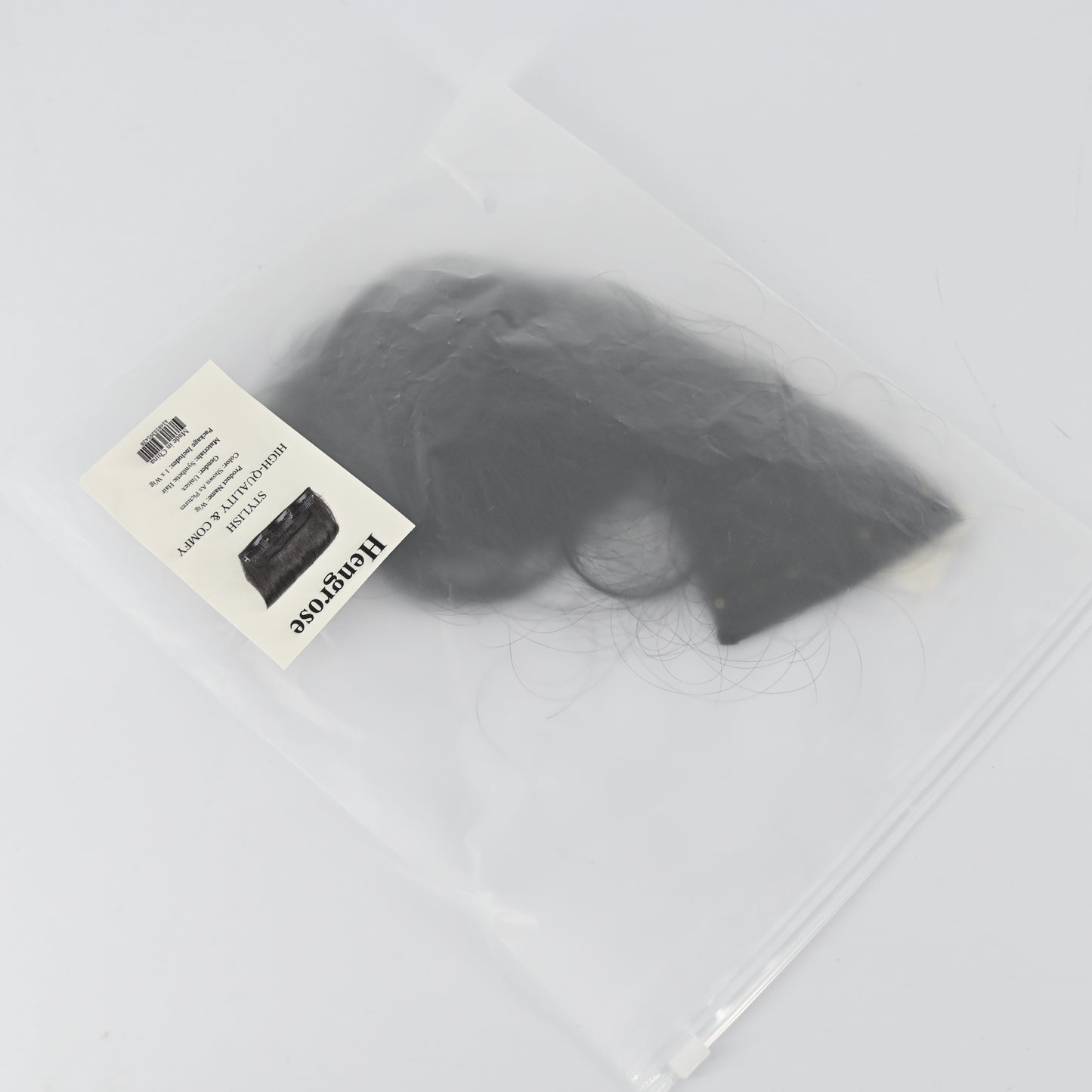 Hengrose Black Synthetic Wig Premium False Hair
