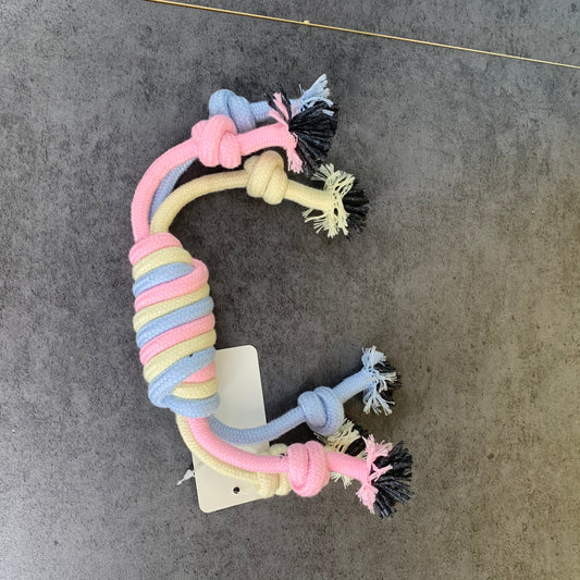 RAINBOW IRIS Cotton Pet Rope Toy Pet Chew Toy for Dogs