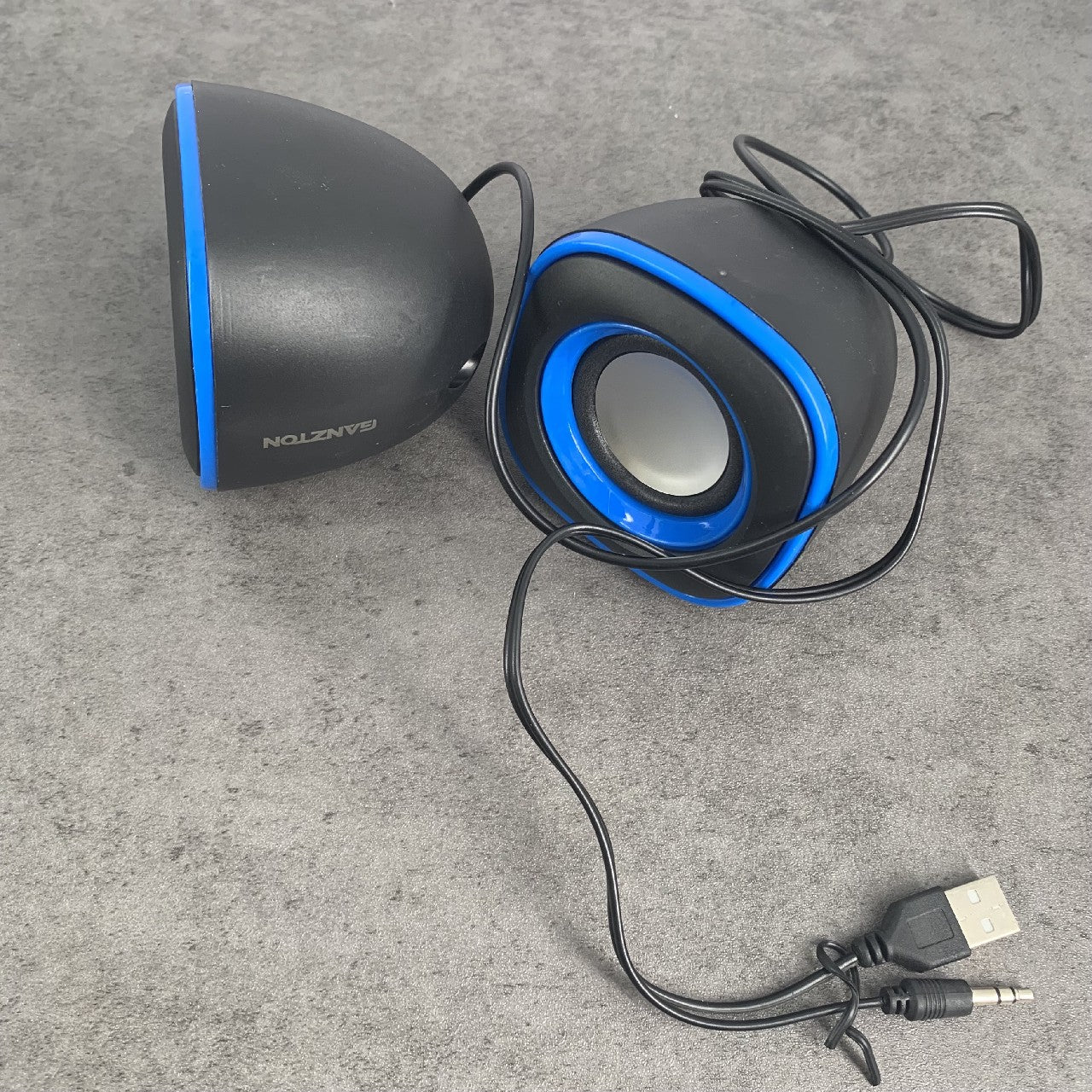 GANZTON Loudspeakers Portable Mini USB 2.0 Speakers Music Stereo for computer Desktop PC Laptop Notebook in White