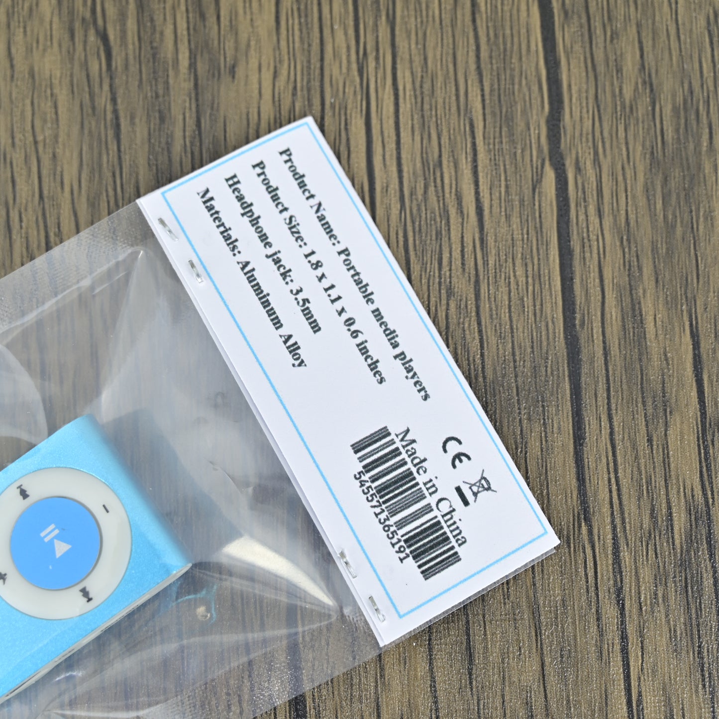 Portable Media Players Mini Clip MP3 Player in Blue
