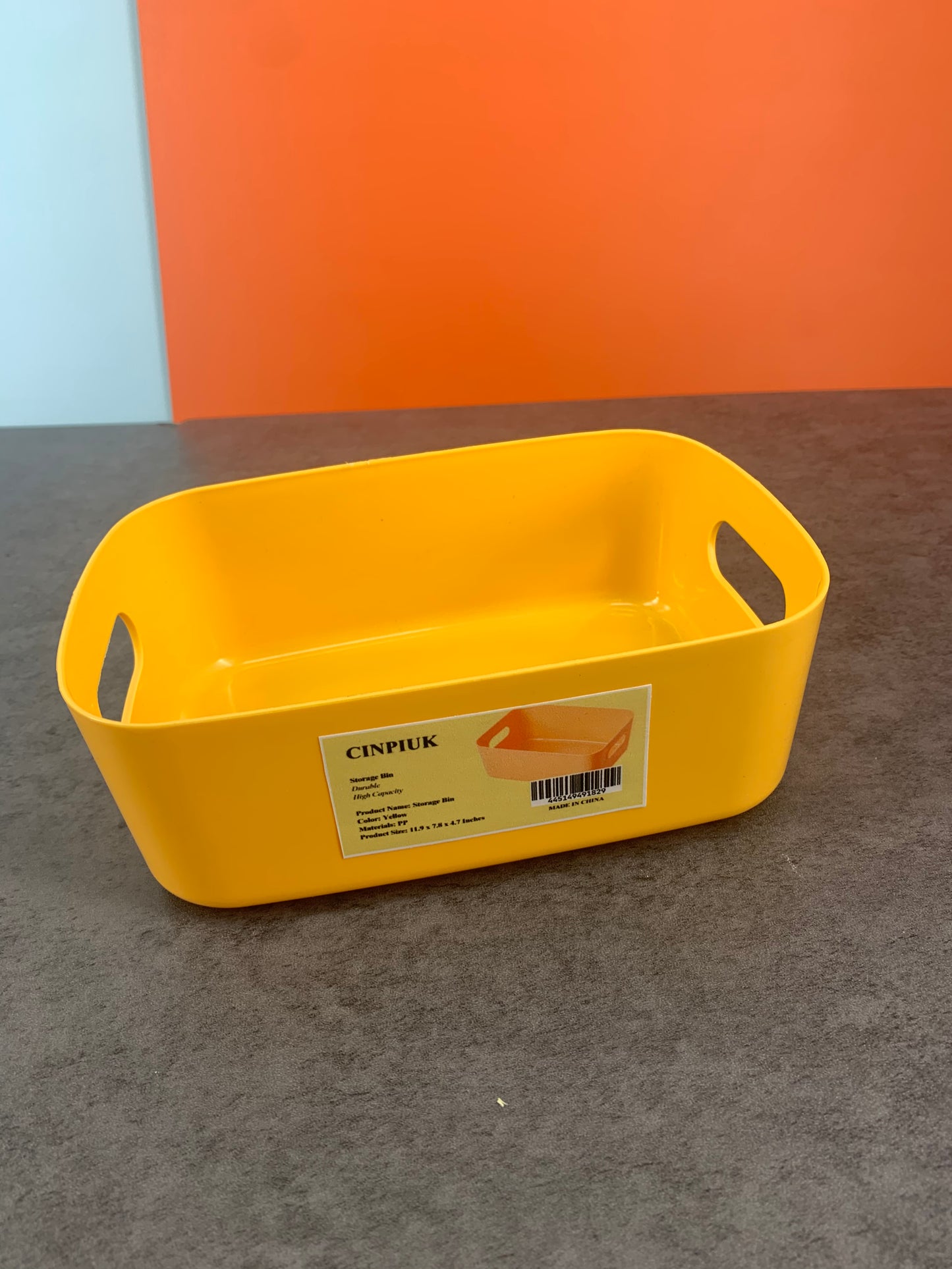 CINPIUK 1PCS PP Household Storage Organizer Box for Cosmetic/Snack Storage with Handle