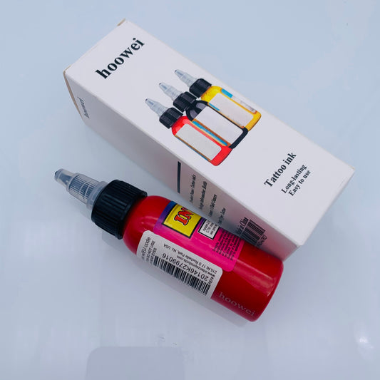 hoowei Tattoo Ink 30ml Tattoo Supplies Super Red, Permanent