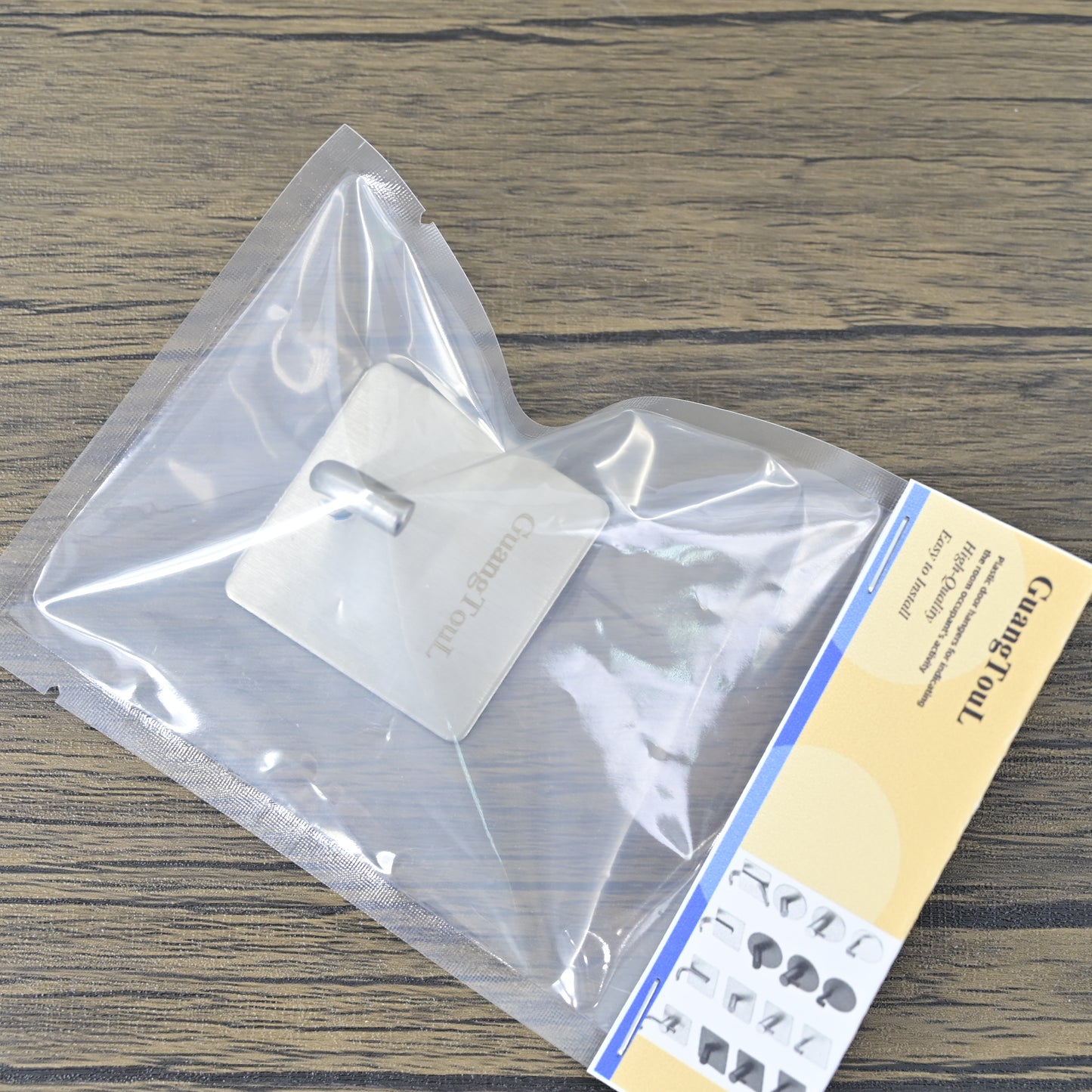 GuangTouL Metal Hooks Stainless Steel Punch-free Hook in Silver