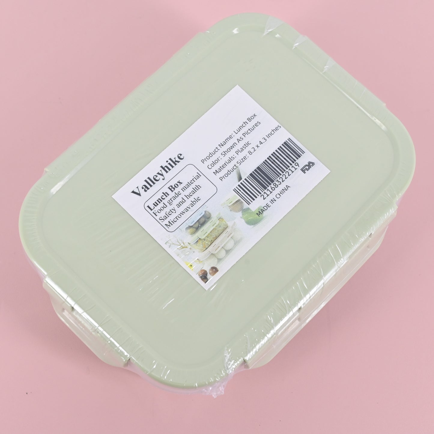 Valleyhike Plastic Bento Lunch Box Prep Containers for Adults
