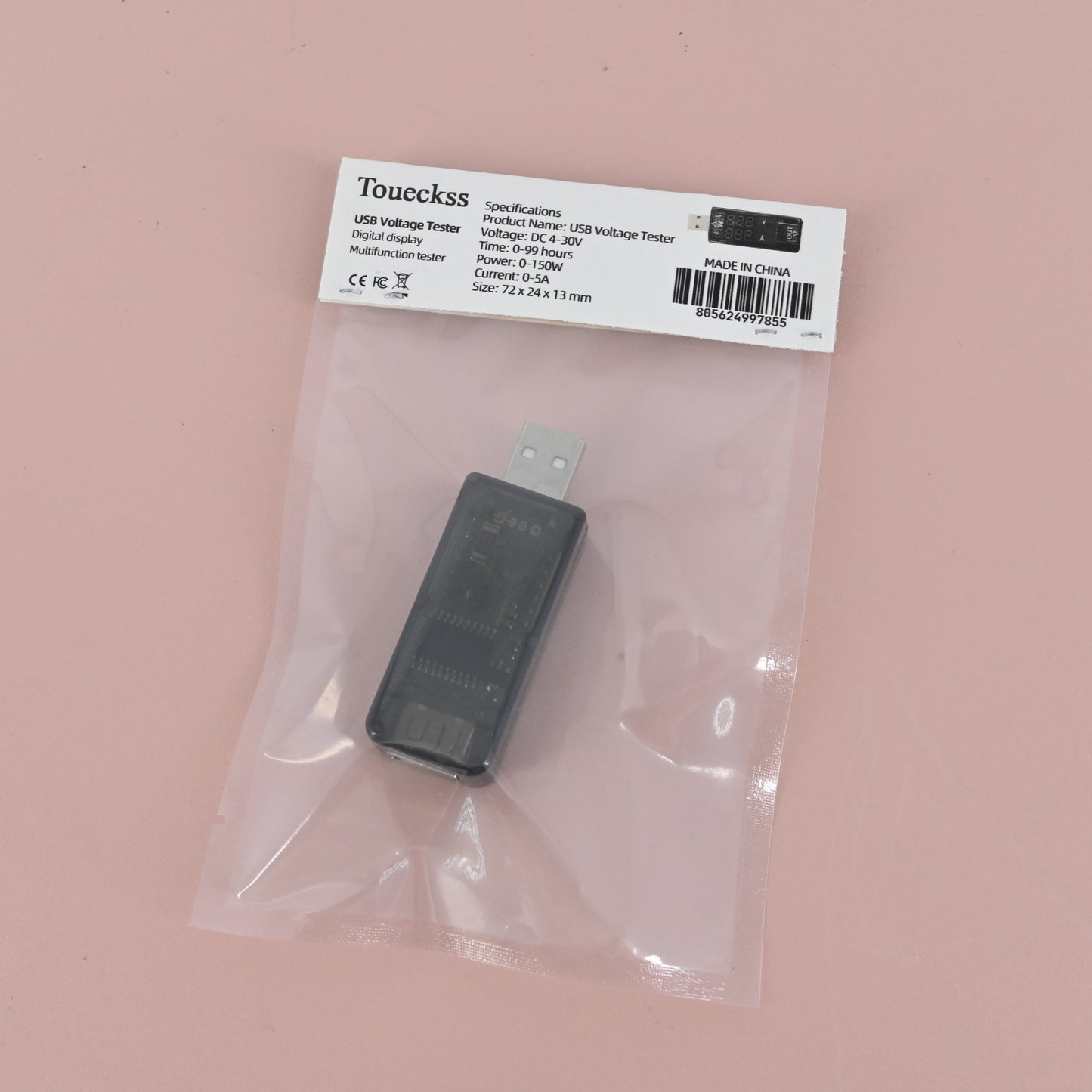 Toueckss USB Current Voltage Capacity Tester Capacity Tester Meter Mobile Power Detector