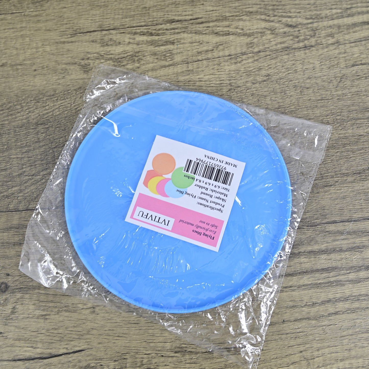 IVTIVFU Durable Rubber Flying Disc Dog Toy