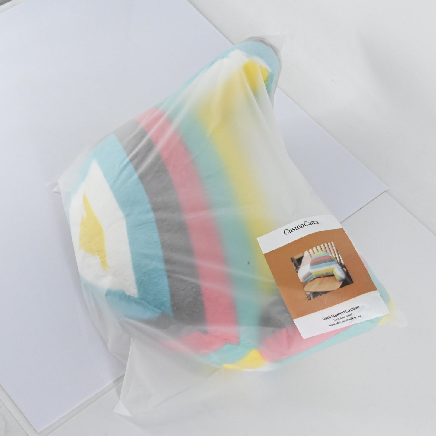 CustonCares Cute Cartoon Lumbar Support Chair Cushion Sofa Cushion Back Pillow