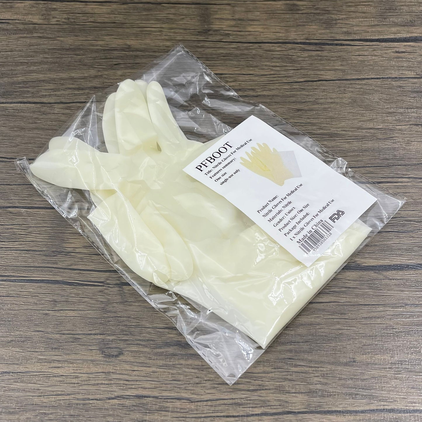 PFBOOT Durable Medical Nitrile Gloves in Light Yellow