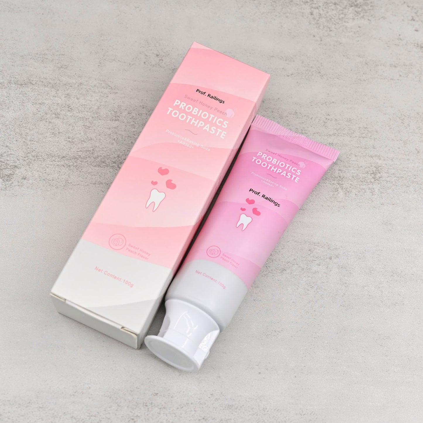 Prof. Railings Toothpaste for Sensitive Teeth and Cavity Prevention