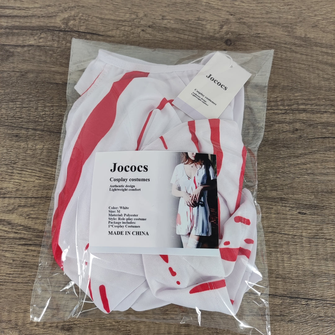 Jococs White Role-Play Costume, Size M, Polyester Material - RPG Costumes