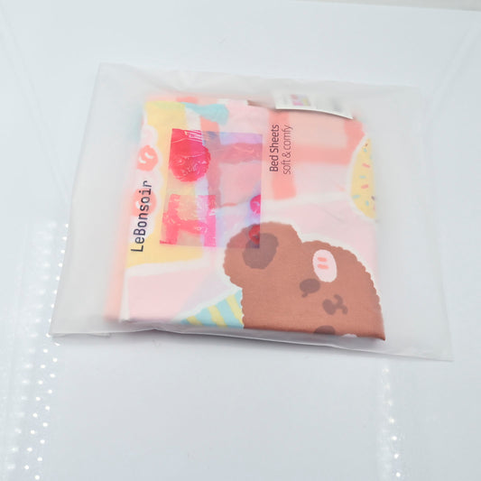 LeBonsoir Cotton Bed Sheets Cartoon Sheet Fitted Sheets for Single Bed