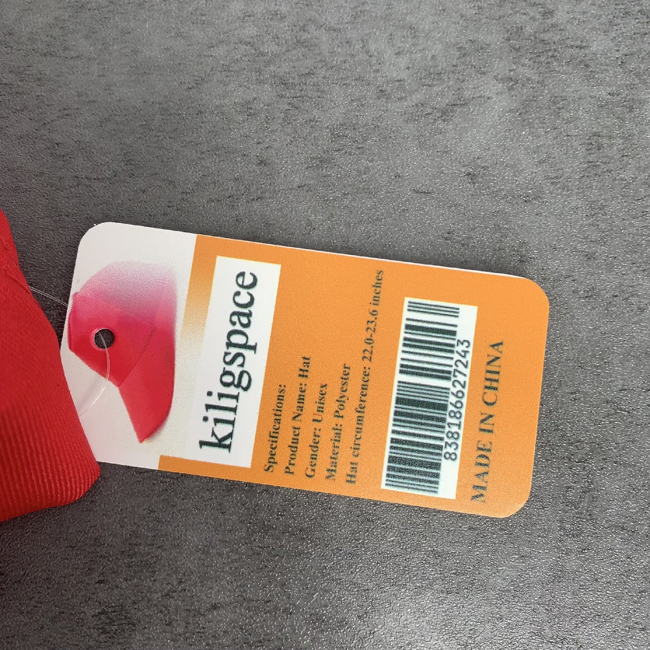 kiligspace Casual Baseball Cap for Kids & Adult in Red